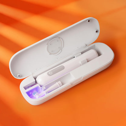 iHave Toothbrush Sanitizer for Electric Toothbrushes, Portable UV Toothbrush Travel Case with Auto-Cycle Disinfection & 100-Day Standby for Travel, Vacation & Camping (Case Only - No Toothbrush)