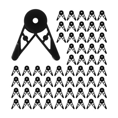 M METERXITY 60-Pack Adjustable Plant Clips, 360 Degree Plant Training Clips, Plant Stem Bender Training Clips for Low Stress Training/Plant Ties/Gardening Accessories [Black]