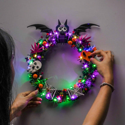 Hilighting Upgraded Led Light Kit Compatible with Lego Halloween Wreath Building Set, Lights Decoration Compatible with Lego 40825 (Model Not Included)