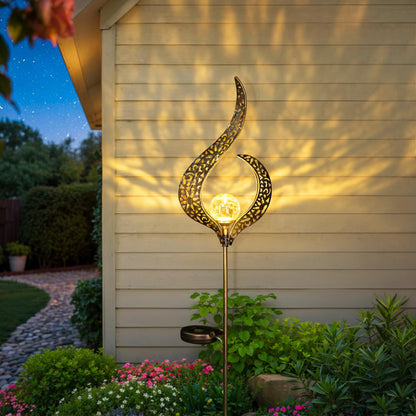 HOMEIMPRO Outdoor Solar Garden Lights Waterproof, Gifts for Mom Dad, Yard Art, Pathway, Lawn Ornaments, Outdoor Decor,Birthday Gifts for Wife Women (Bronze,2Pack)