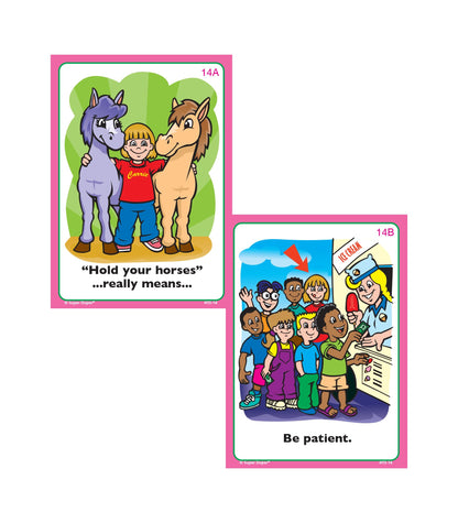 Super Duper Publications | Idioms Fun Deck | Figurative Language Skills Flash Cards | Educational Learning Materials for Children