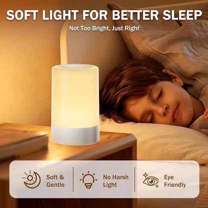 G Keni 2 Pack Baby Night Light for Nursery, Rechargeable Touch Night Light, Portable Bedside Lamp, Dimmable Nursing Light for Breastfeeding, Diaper Changes, Kids Room & Bedroom