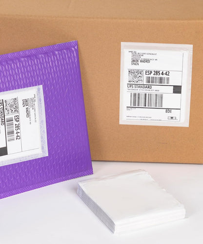 1000 PCS 4.5"x 5.5" Clear Self-Adhesive Packing List Envelopes - Shipping/Mailing Pouch Enclosed Bags for Packing Slips Invoice Label