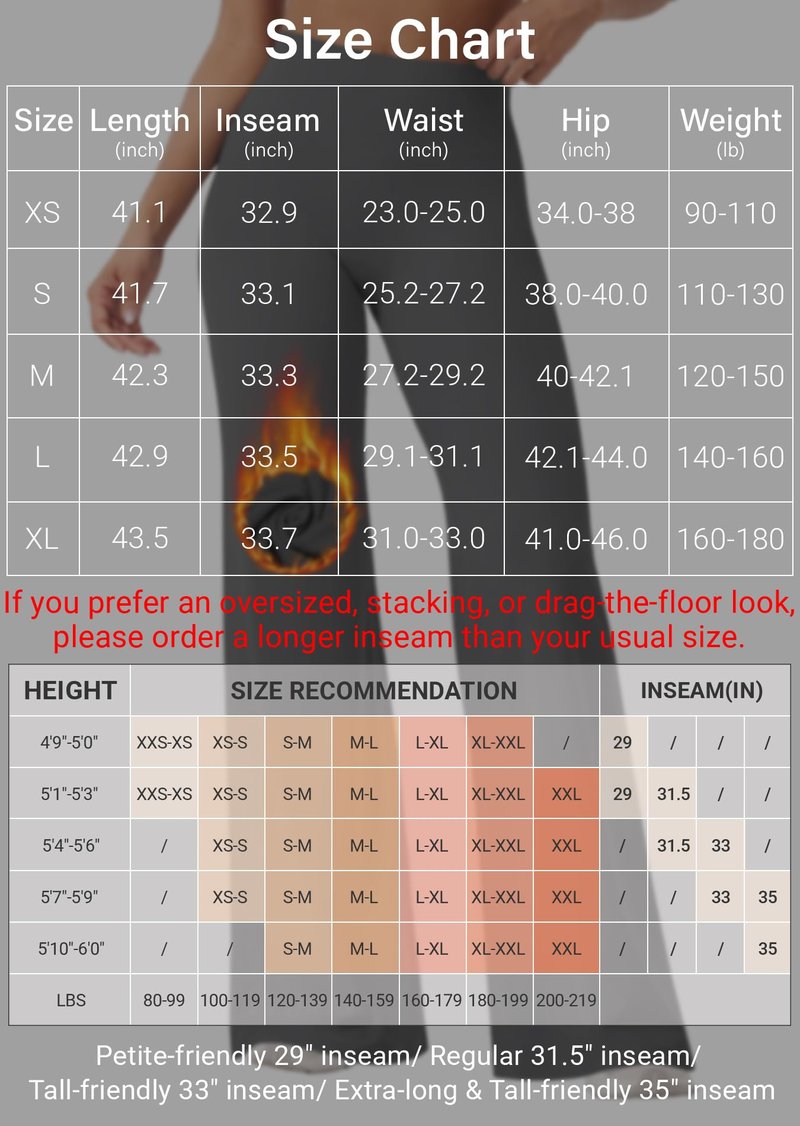 YEOREO Workout Leggings Womens No Front Seam Straight Leggings 33" Thin Fleece High Waist Buttery Eddiy Gym Yoga Pants Apricot White L