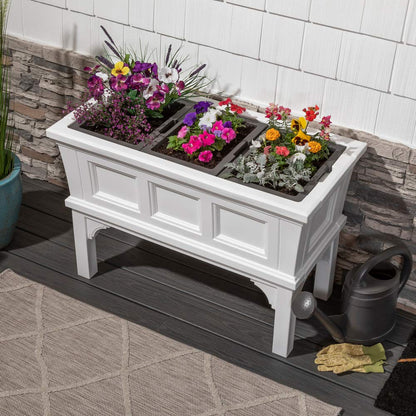 Step2 Atherton 24" x 39" x 19.5" Self-Watering Planter Box Bundle with Mayne Fairfield 4ft Window Box