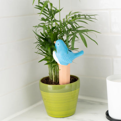 Cotswold Homeware Co 4 Terracotta Bird Plant Watering Devices Plant Waterer Self Watering Terracotta Bird Spikes Self Watering Planter Insert Free Moisture Meter