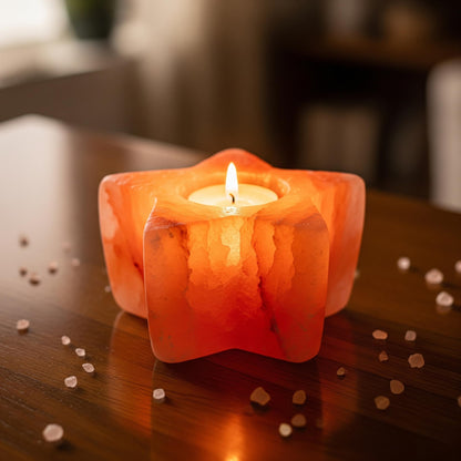 2 Tealight Candle Holders Star Shaped, 5x5x2, 2.5 lbs Each