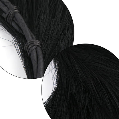 ASUNFO Pampas Grass Wreath 24 Inch Farmhouse Artificial Boho Black Wreath Halloween for Front Door All Seasons Wall Home Wedding Decor