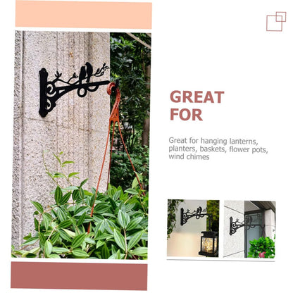 Toddmomy 2pcs Minimalist Flower Pot Holder Easy Install Balcony Garden Fence Hanging Planter