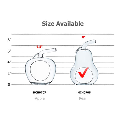 WGV Planter Terrarium, Width 5.5", Height 8", Clear Unique Pear Glass Vase Conatiner, DIY Planter Votive Candle Holder for Home Office Garden Decor, 1 Piece