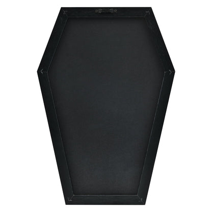 Coffin Letter Board - 520 Characters Spooky Halloween Characters with Wooden Stand and Canvas Bag - 16x11 Inches - Felt Message Board for Home Office Halloween Supplies & Decor (Black)