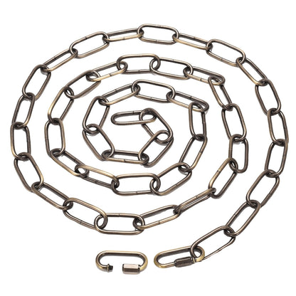 Chandelier Chain 6/10/15 Feet SANGLE SOPFFY Light Fixture Chain for Chandelier or Swag Light Fixtures,Lighting Chain Extension with Link Locks, Plant Hanging Chain(Bronze, 6 Feet)