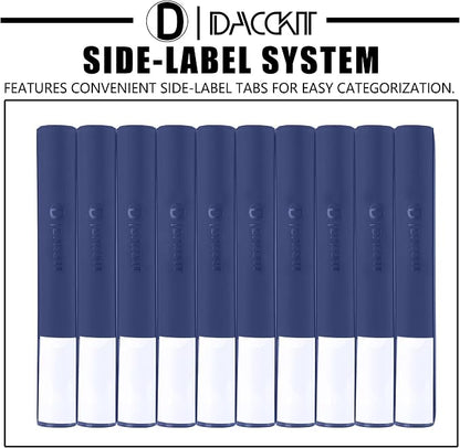 D DACCKIT Card Binder 16 Pocket - Fits 1024 Cards，Premium 4X4 Ringless Card Album with Sleeves for Trading Cards & Sports Cards（Model A，Navy Blue）