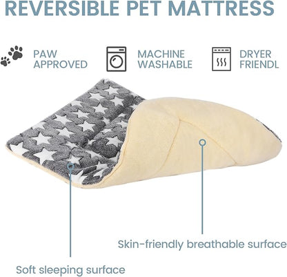 Dog Bed mat Pet mat Dog Box mat Machine Washable Grey (26x20x1.5in)