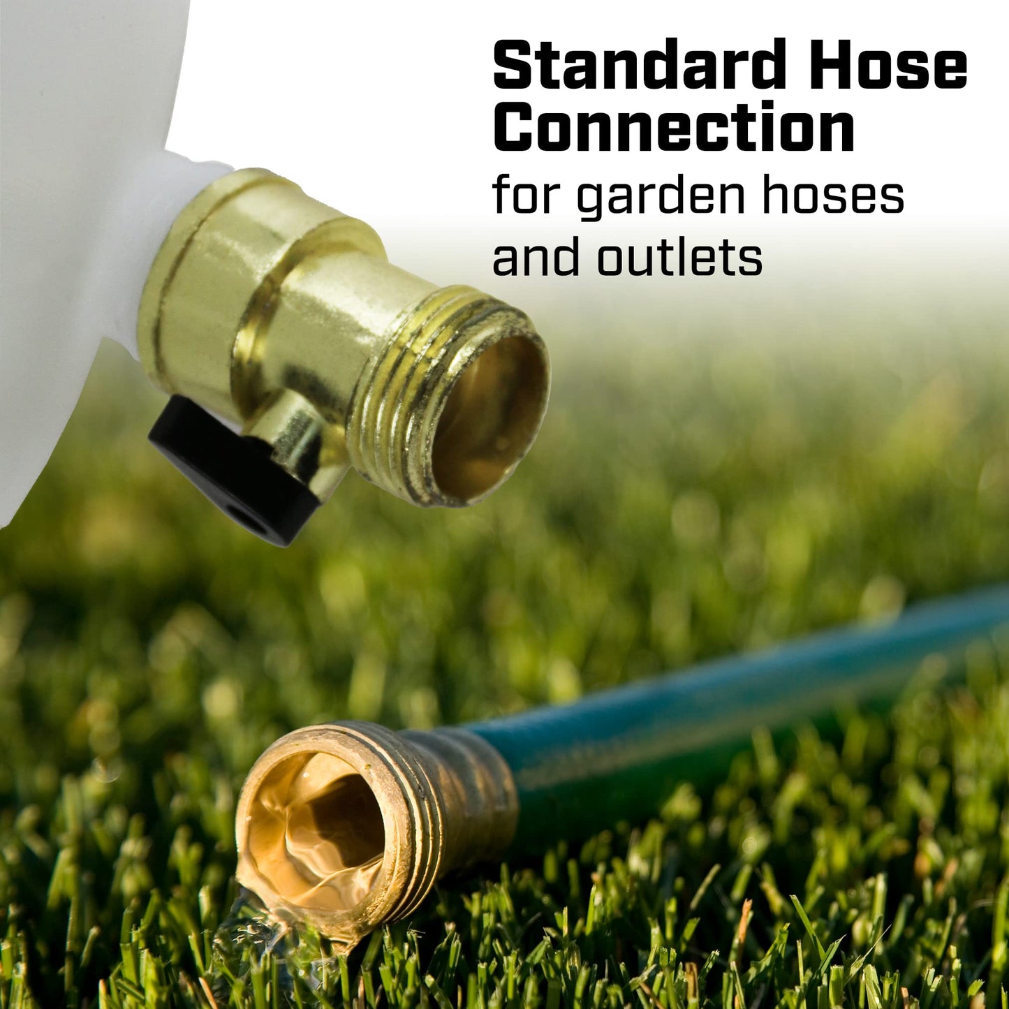 Chapin 4710 1-Gallon HydroFeed in-Line Fertilizing Injection System for Sprinklers and Direct Hose Use, 1-Pack, Translucent White