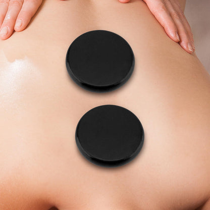MAHIONG 22 PCS Basalt Message Stones, 3 Inches / 8 cm Hot Rocks Massage Stones, Basalt Hot Stones for Relaxing, Spa, Healing