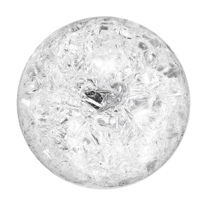 uxcell 50mm/2" Crystal Sphere Ball Ice Cracked Glass Solid Decorative Sphere Crystal Ball Prop Ornament for Feng Shui Divination Fortune Telling Tabletop Fountain Decoration, Clear