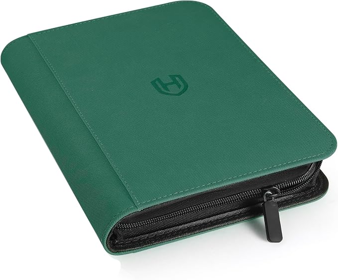 Card Binder 4 Pocket with Zipper, 288 Pockets Trading Card Holder Book, Premium PU Cover Zip Folder Binder, Side Loading Carrying Case Binder Album for TCG, MTG, Sports Cards, Game Cards