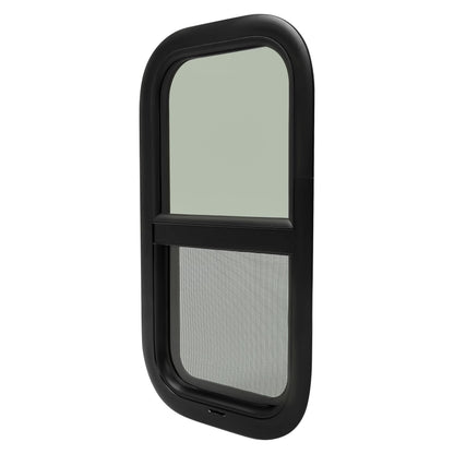 KUAFU RV Vertical Sliding Window 12in x 22in Tinted Glass Replacement - Model GO-2735