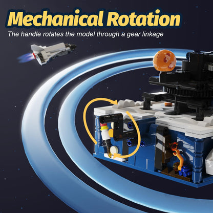 Solar System Building Sets，Compatible with Lego Space, Rotatable Planet Toys for Boys Age 8-12 with 9 Planets & Rocket Sets,Solar System for Kids,Gifts for Boys & Girls Age 8-14 Years Old，775 PCS