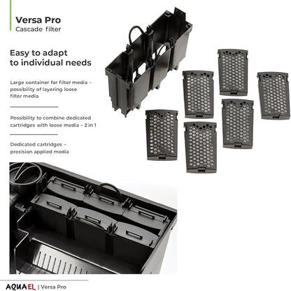 Aquael Versa Pro 20 Power Filter - Hang On Back Filter for Aquariums
