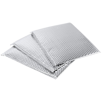 GINLANK 30 PCS 11.4 x 14 Inch Bubble Mailers, Silver Padded Mailing Envelopes, Practical Self Seal Aluminum Film Shipping Envelopes for Packing, Mailing