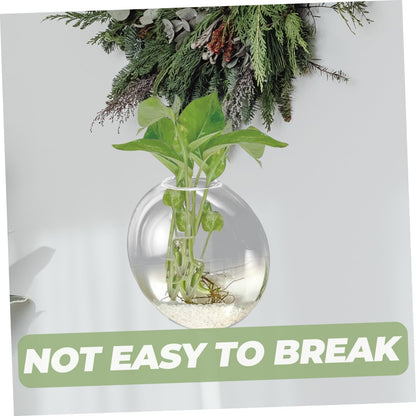 Yardenfun Wall Mounted Hydroponic Vase Glass Terrarium Planter for Indoor Plants Stylish Hanging Wall Planter for Home Decoration