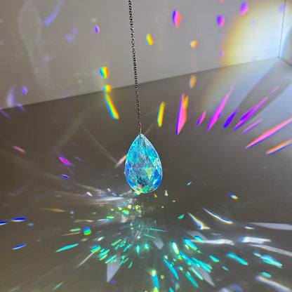 5PCS Crystal Sun Catcher Prisms,Rainbow Maker for Room, Windows,Garden Fantasy Aesthetic Home Decor,Hanging Suncatchers with Glass Prism (Star)