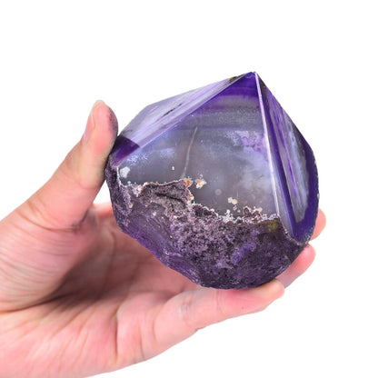 CNYANFEI Dyed Purple Agate Tower Irregular Crystal Wand 0.6-1.1 Lbs