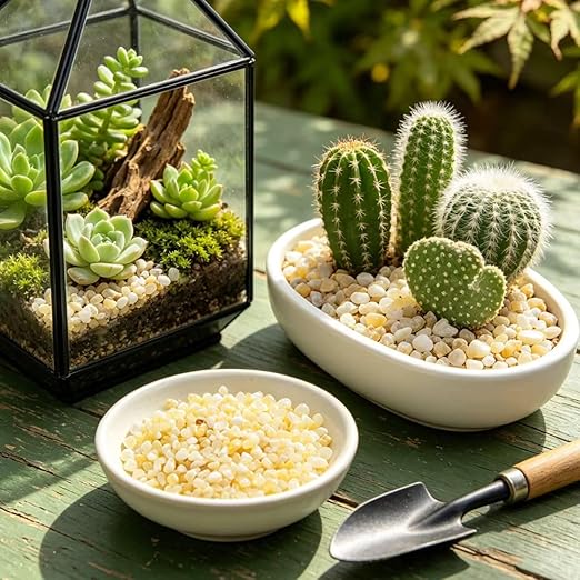 1/8 Inch Aquarium Gravel, Small Pebbles for Fish Tank, Indoor Plants & Succulents, Natural Mini River Rocks for Dressing & Vase Filler, Cream Beige, 12LB