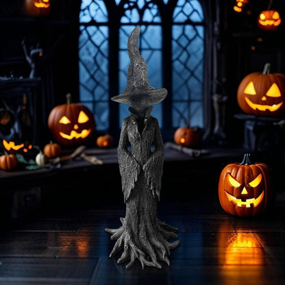 YDYRXBL Halloween Witch Statue - 7.28 Inch Hand-Painted Gothic Figurine, Resin Witch Figurine Dark Fantasy Figurines Halloweens Indoor Decorations
