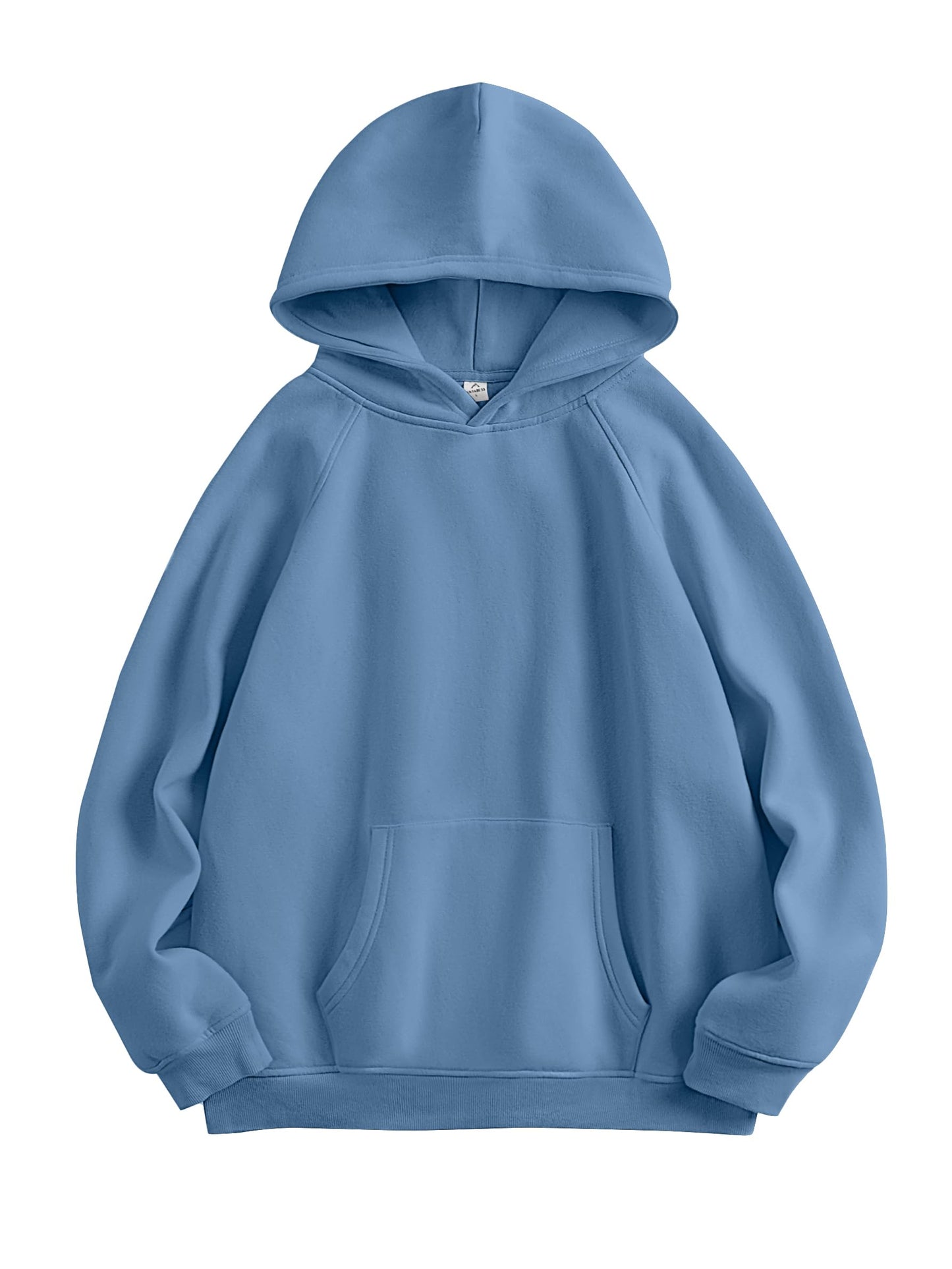 ANRABESS Women Hoodies Oversized Fleece Long Sleeve Comfy Casual Basic Pullover Sweatshirts 2025 Fall Outfits Y2K Clothes Deep Blue Small