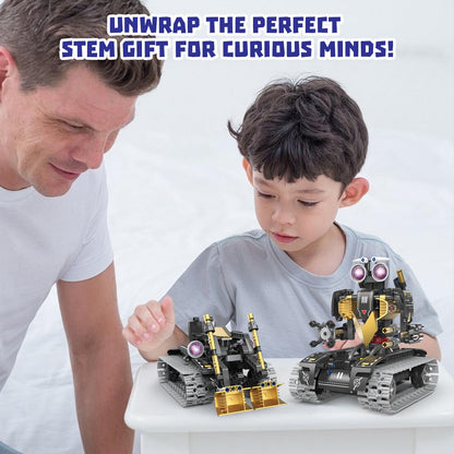 Ansnibe Robot Building Kit with APP/Remote Control STEM Gifts for Boys Age 6-16,Technic Coding Robotic Toys for Kids Birthday, Buildable 5in1 Models with 323+ Pieces