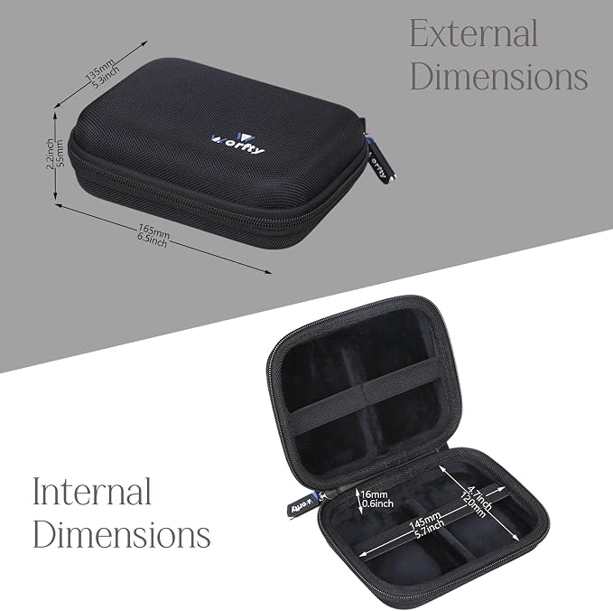 Universal Slim Hard Card Games Cases, Travel Storage Box Holds 200+ Game Cards Compatible with Flip 7/ PM TCG - Fits 2.5×3.5 & 2.25×3.5 Inch Cards (Black)