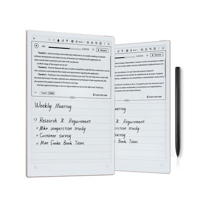 iflytek AINOTE 2 Paper Tablet, 10.65" Electronic Notebook with Pen, 4.2mm Ultrathin Note Taking Tablet Powered by ChatGPT, 15-Language Transcription Support, Google Play Compatible
