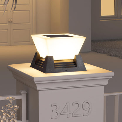 ZRJJMLAN Outdoor Post Lights, 11" Hard Wired Pillar Light, IP54 Waterproof Column Lamp E26 LED Bulb Modern Fence Deck Lantern 3000K Outside Landscape Lighting for Patio Garden Backyard Gate Decoration