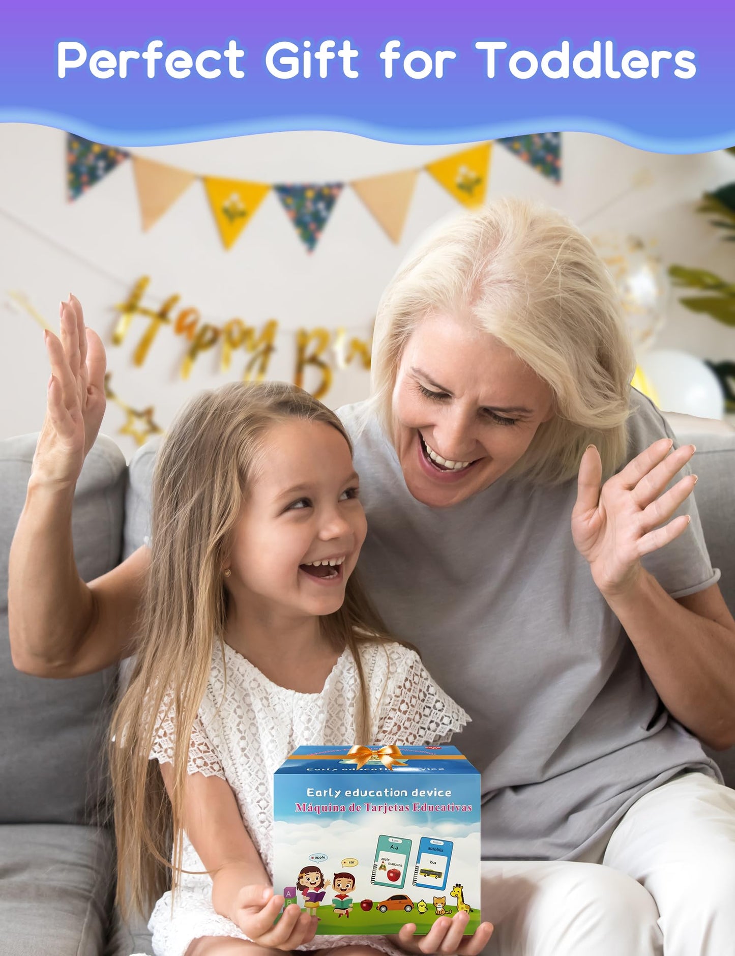Portuguese and English Talking Flash Cards for Toddlers, 224 Sight Words Bilingual Learning Toys for Kids, Autism Pocket Speech Therapy Toys, Brazil Português Vocabulary Educational Flashcards