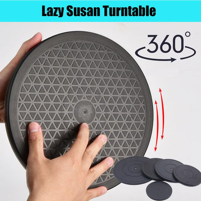 Heavy Duty Rotating Swivel Stand Turntable 2 Pack with Steel Ball Bearings, Lazy Susan Turntable 360° Round Swivel Turntable for Flat Panel Monitors, TV's, Potted Plants(200mm/8in)