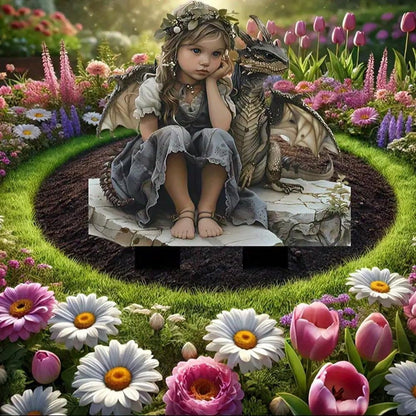 YUEYINGMG Garden Decor, Acrylic 2D Stake, Pot Plants Garden Yard Lawn Outdoor Fairy Statue Ornaments, Fairy Garden Accessories Decoration (Style G)