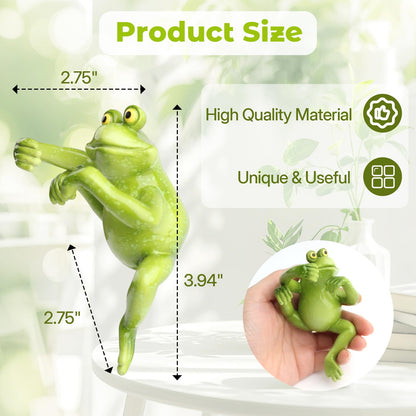 CIYSHO Plant Propagation Buddy, Frog Plant Propagation Holder Friend, Unique Plant Support for Indoor House Plants Stems Sprouts Cuttings Shoots, Plant Care Stuff Accessories, Lovers Garden Gift
