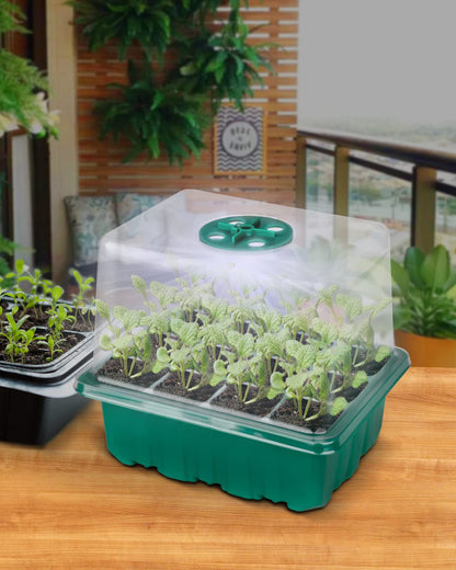 5 Pack Grow Light for Seed Starter,Greenhouse Germination Led Plant Light,Suitable for Seed Starter Kit with Humidity Dome,Full Spectrum Grow Lights for Indoor Plants,Perfect for Seedling Growth Green