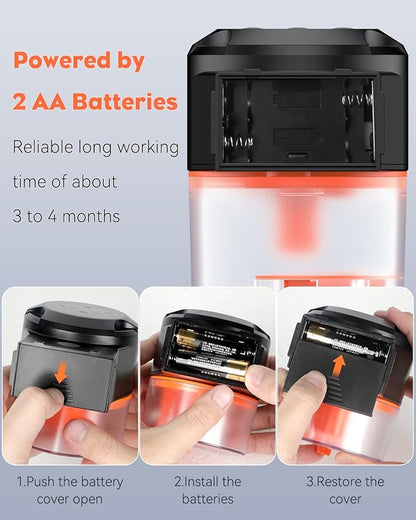 Pawfly Automatic Fish Feeder for Aquarium - Auto Vacation Timer Fish Food Dispenser for Pellets, Flakes & Strips, 100/200 ml Adjustable, Battery Operated (Battery Not Included)