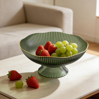 CXYNDFA Cute Fruit Bowl - Decorative Plastic Bowls for Kitchen & Dining Table, Versatile Centerpiece Display for Fruits, Snacks, Home Decor