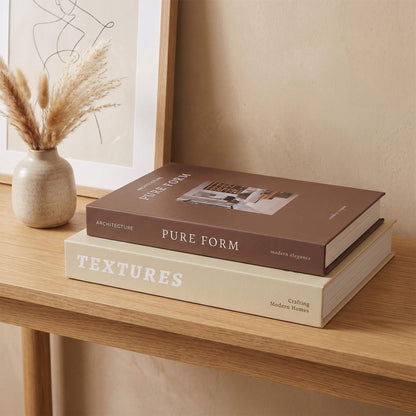 MAOBUYOU Elegant Decorative Book Boxes Set of 2 - Hidden Storage for Coffee Table, Bookshelf, Living Room Decor
