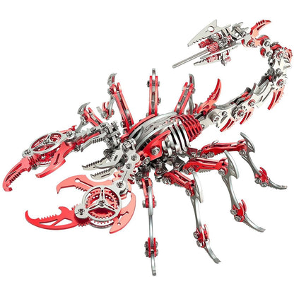OreilleStar 3D Metal Scorpion Puzzles: 350+ Pieces, Stainless Steel, Assembly & Disassembly, Modern Style, DIY Building Block Toys, Brain Teaser, Ages 15+