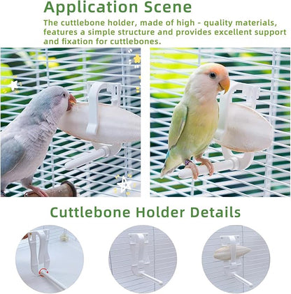 4.8"-5.1" Cuttlebone for Birds,Parakeets Cuddle Bone Beak Trimming,Premium Calcium Natural Cuttlefish Bone for Parrot,Cockatiel,Budgie,Tortoise, Snails,Reptiles,20 Pcs