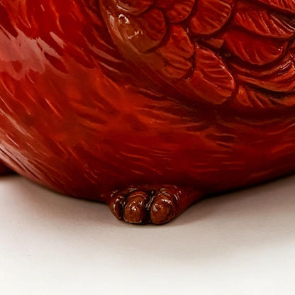 Resin Bird Planter, Funny Plant Pot, 7x5 Inches Flower Container with Drain Hole, Weatherproof Garden Vase, Cute Pot with Decorative Carvings, Small Seedling Holder for Porch and Yard