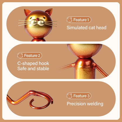 Drincarier Cat Decor Wine Holder Wine Rack Wine Bottle Holder Wine Cat, Gift for Halloween and Christmas,Cat Gifts for Cat Lovers………… (Cat Glass Holder)