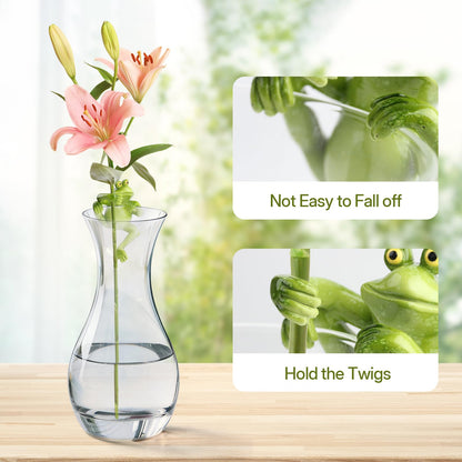 CIYSHO Plant Propagation Buddy, Frog Plant Propagation Holder Friend, Unique Plant Support for Indoor House Plants Stems Sprouts Cuttings Shoots, Plant Care Stuff Accessories, Lovers Garden Gift