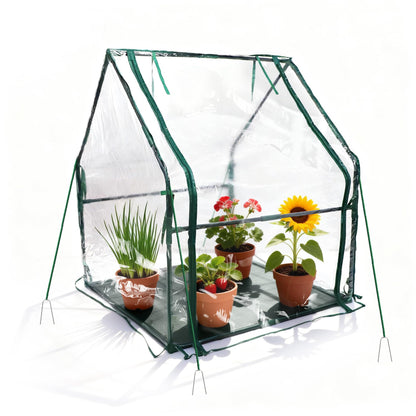 PROWORX Mini Greenhouse 36"x36"x42" Plant Cover Tent Seed Starting Waterproof Floor Mat Small Plant Tent for Use on Patio Balcony Porch & Indoors/Outdoors
